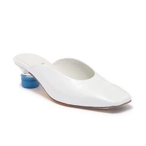 NEW Miista Karolina Blue Bottle Cap Patent Leather Mules Size 36 EU 5.5 US